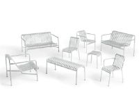 Billede af HAY Palissade Dining Bench Without Armrest L: 120 cm - Hot Galvanised 