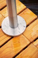 Billede af Cane-line Outdoor Lagoon Udendørs Bruser H: 229 cm - Rustfrit Stål/Teak