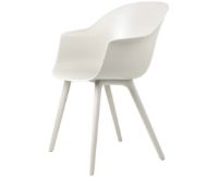 Billede af GUBI Bat Outdoor Dining Chair SH: 45 cm - Alabaster White