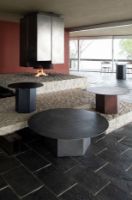 Billede af GUBI Epic Coffee Table Ø: 110 cm - Misty Grey Steel