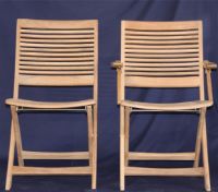 Billede af Kircodan Espresso Klapstol Uden Armlæn SH: 45 cm - Teak