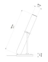 Billede af DCW Editions La Lampe Frechin Bord- og gulvlampe H: 65cm - Guld/Sort