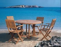 Billede af Kircodan Caprino Klapstol Med Armlæn SH: 44 cm - Teak