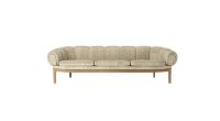 Billede af GUBI Croissant Sofa SH: 46 cm - Oak / Dedar Smila 