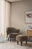 Billede af Audo Copenhagen Ingeborg Signatur Fodskammel H: 38 cm - Sacho Zero Boucle 001/Eg