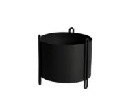 Billede af Woud Pidestall Planter Small H: 15 cm - Black