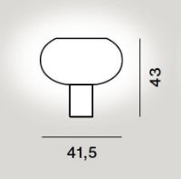 Billede af Foscarini Buds 2 Bordlampe H: 43 cm - Grå