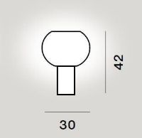 Billede af Foscarini Buds 3 Bordlampe H: 42 cm - Varm Hvid