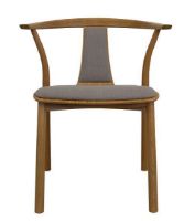 Billede af Farstrup 2550 Stag-W Spisebordstol Polstret SH: 45 cm - Natur Eg / 4102