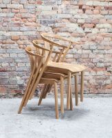 Billede af Farstrup 2550 Stag-W Spisebordstol Polstret SH: 45 cm - Natur Eg / 4102