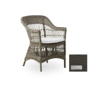 Billede af Sika-Design Charlot Exterior Havestol inkl. Hynde SH: 46 cm - Antique Grey/A675 Tempotest Michelangelo Taupe 