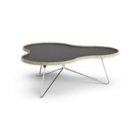 Billede af Swedese Flower Sofabord 114x107x39 cm - Eg/Sort Laminat/Krom