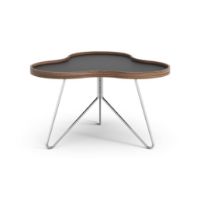 Billede af Swedese Flower Sofabord 66x62x39 cm - Valnød/Sort Laminat/Krom