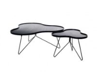 Billede af Swedese Flower Mono Sofabord 114x107x39 cm - Sortlakeret Ask/Sort Stål