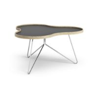 Billede af Swedese Flower Sofabord 90x84x45 cm - Eg/Sort Laminat/Krom