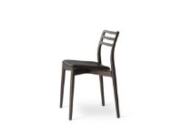 Billede af Vipp 481 Cabin Chair SH: 45,5 cm - Dark Oak w/ Black Leather