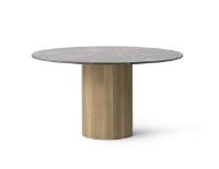 Billede af Vipp 494 Cabin Round Table Ø: 130 cm - Light Oak / Grey Marble 