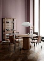 Billede af Skovby SM452 Vitrineskab 100x162 cm - Lakeret Valnød