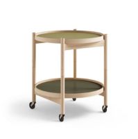 Billede af Brdr. Krüger Bølling Bakkebord m. 2 bakker Ø: 50 cm - Olieret Bøg/Grøn og Mørkegrøn