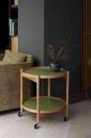 Billede af Brdr. Krüger Bølling Bakkebord m. 2 bakker Ø: 50 cm - Olieret Bøg/Grøn og Mørkegrøn