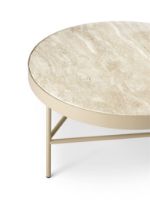 Billede af Ferm Living Travertine Table Large Ø: 70,5 cm - Cashmere