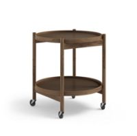 Billede af Brdr. Krüger Bølling Bakkebord m. 2 bakker Ø: 50 cm - Røget Eg Olieret/Beige og Brun