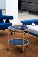 Billede af Brdr. Krüger Bølling Bakkebord m. 2 bakker Ø: 50 cm - Røget Eg Olieret/Water