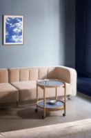 Billede af Brdr. Krüger Bølling Bakkebord m. 2 bakker Ø: 50 cm - Olieret Valnød/Water