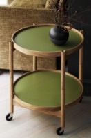 Billede af Brdr. Krüger Bølling Bakkebord m. 2 bakker Ø: 60 cm - Olieret Bøg/Grøn og Mørkegrøn