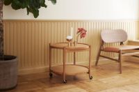 Billede af Brdr. Krüger Bølling Bakkebord m. 2 bakker Ø: 60 cm - Olieret Eg/Finér