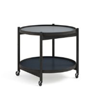 Billede af Brdr. Krüger Bølling Bakkebord m. 2 bakker Ø: 60 cm - Sortmalet Eg/Water 