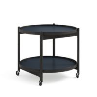 Billede af Brdr. Krüger Bølling Bakkebord m. 2 bakker Ø: 60 cm - Sortmalet Eg/Water 