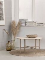 Billede af Haslev Opus Rundt Sofabord Ø: 90 cm - Hvidolieret Eg 