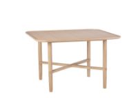 Billede af Haslev Opus Kvadratisk Sofabord 56x56 cm - Hvidolieret Eg 