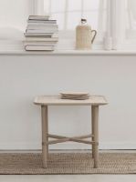 Billede af Haslev Opus Kvadratisk Sofabord 56x56 cm - Hvidolieret Eg 