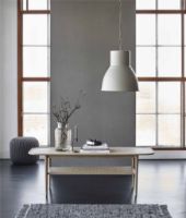 Billede af Haslev Athene 01 Sofabord 60x150 cm - Hvidolieret Eg/Fransk Flet