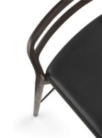 Billede af Vipp 484 Cabin Counter Stool SH: 67 cm - Dark Oak/Black Leather