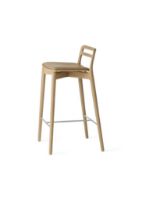 Billede af Vipp 484 Cabin Counter Stool SH: 67 cm - Light Oak/Sand Leather
