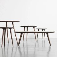 Billede af Mater Accent Sofabord Ø: 45 cm - Sirka Grå/Eg