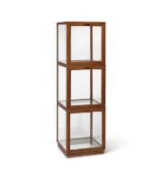 Billede af Ferm Living Miru Glass Montre 40x40 cm - Dark Stained Oak 