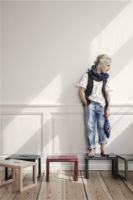 Billede af Ferm Living Little Architect Stool 23x33 cm - Poppy Red