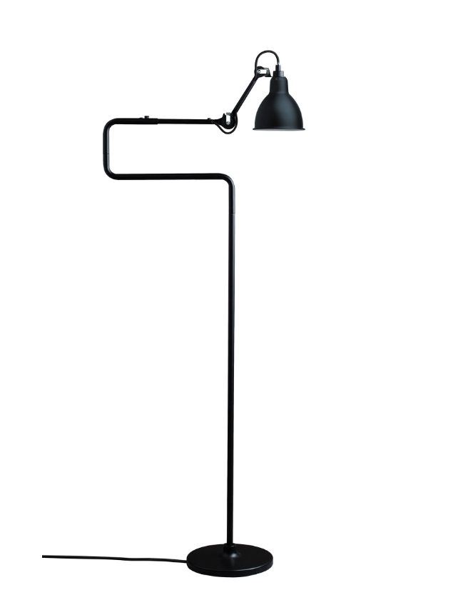 Billede af DCW Editions Lampe Gras N411 Gulvlampe Rund H: 121cm - Sort/Sort