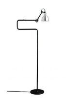 Billede af DCW Editions Lampe Gras N411 Gulvlampe Rund H: 121cm - Sort/Krom