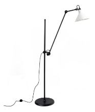 Billede af DCW Editions Lampe Gras N215 Gulvlampe Konisk H: 135cm - Sort/Hvid