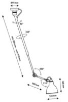 Billede af DCW Editions Lampe Gras N302 Pendel Rund H: 92cm - Sort/Blå