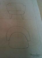 Billede af Audo Copenhagen Ingeborg Loungestol m. Fodskammel SH: 40 cm - Sheepskin Sahara/Dark Stained Oak KAMPAGNETILBUD 