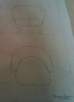 Billede af Audo Copenhagen Ingeborg Loungestol m. Fodskammel SH: 40 cm - Sheepskin Moonlight/Røget Eg