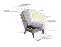 Billede af Audo Copenhagen Ingeborg Loungestol m. Fodskammel SH: 40 cm - Sheepskin Moonlight/Røget Eg
