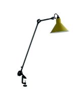 Billede af DCW Editions Lampe Gras N201 Bordlampe m. klemme Konisk H: 59cm - Sort/Gul