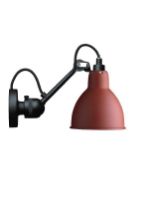 Billede af DCW Editions Lampe Gras N304 Væglampe Rund H: 14cm - Sort/Rød